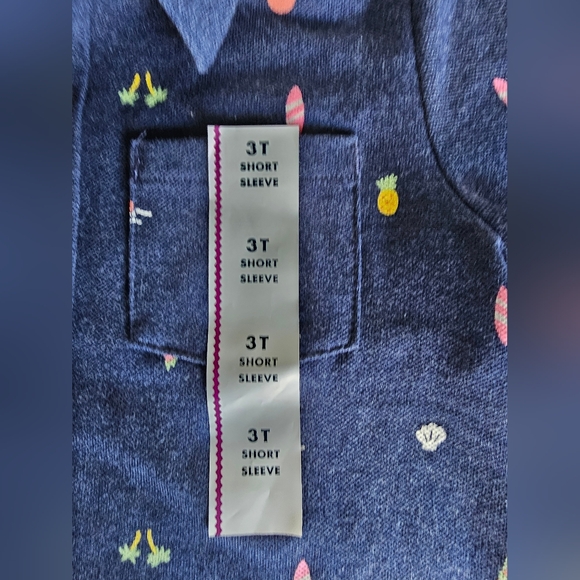 Cat & Jack Button Down Shirt - 3T NWT - Picture 3 of 7